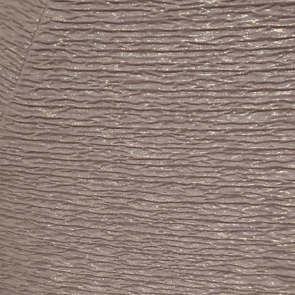 Elegant Sleeveless Beige With Gold and Black Women's Dress Fully Lined Size 10 - Picture 4 of 13